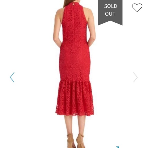 Monique Lhuillier Embroidered Lace Trumpet Dress 8 - Picture 2 of 14